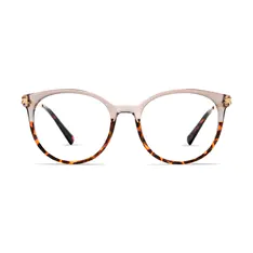 Round Gray/Tortoiseshell Eyeglasses