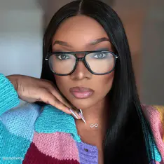 Aviator Black Eyeglasses