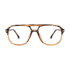 Aviator Striped Eyeglasses