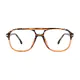 Aviator Striped Eyeglasses