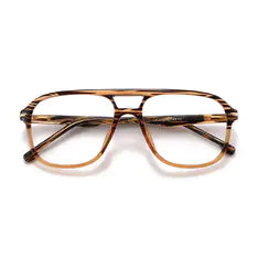 Aviator Striped Eyeglasses