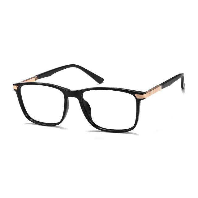 Square Black Eyeglasses