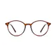 Round Transparent Brown Glasses
