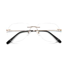 Aviator Gold Eyeglasses