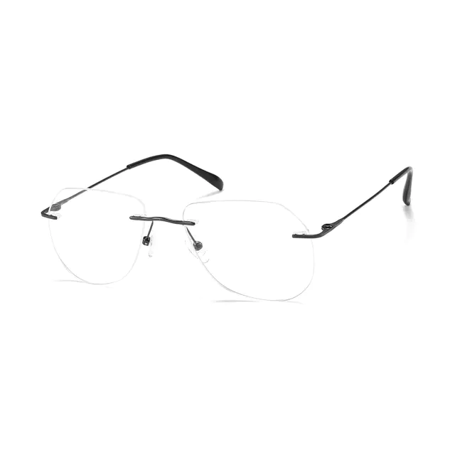 Aviator Gray Eyeglasses
