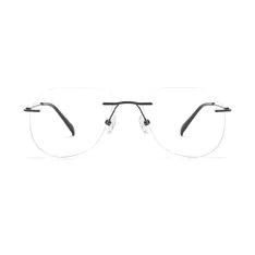 Aviator Gray Eyeglasses