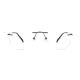 Aviator Gray Eyeglasses