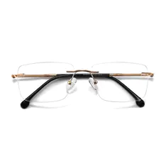 Rectangle Gold Eyeglasses