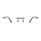 Rectangle Brown Eyeglasses