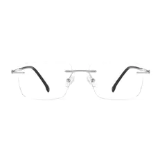 Rectangle Silver Eyeglasses