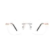 Geometric Gold Eyeglasses