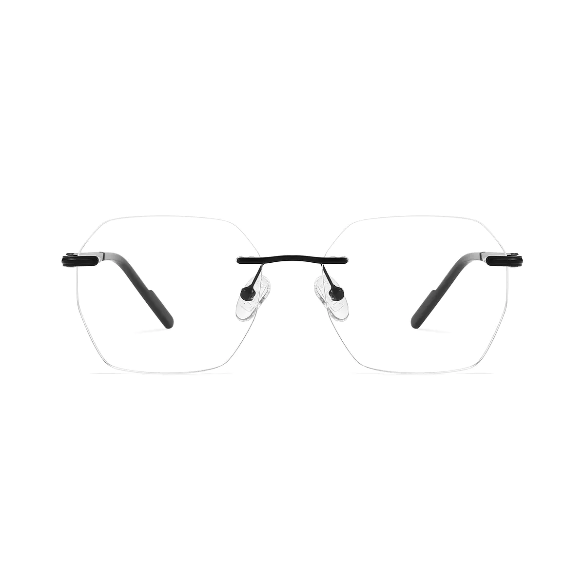 Geometric Black Eyeglasses