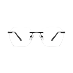 Geometric Black Eyeglasses