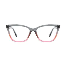 Cat-eye Gradient Pink/Gray Eyeglasses