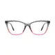 Cat-eye Gradient Pink/Gray Eyeglasses