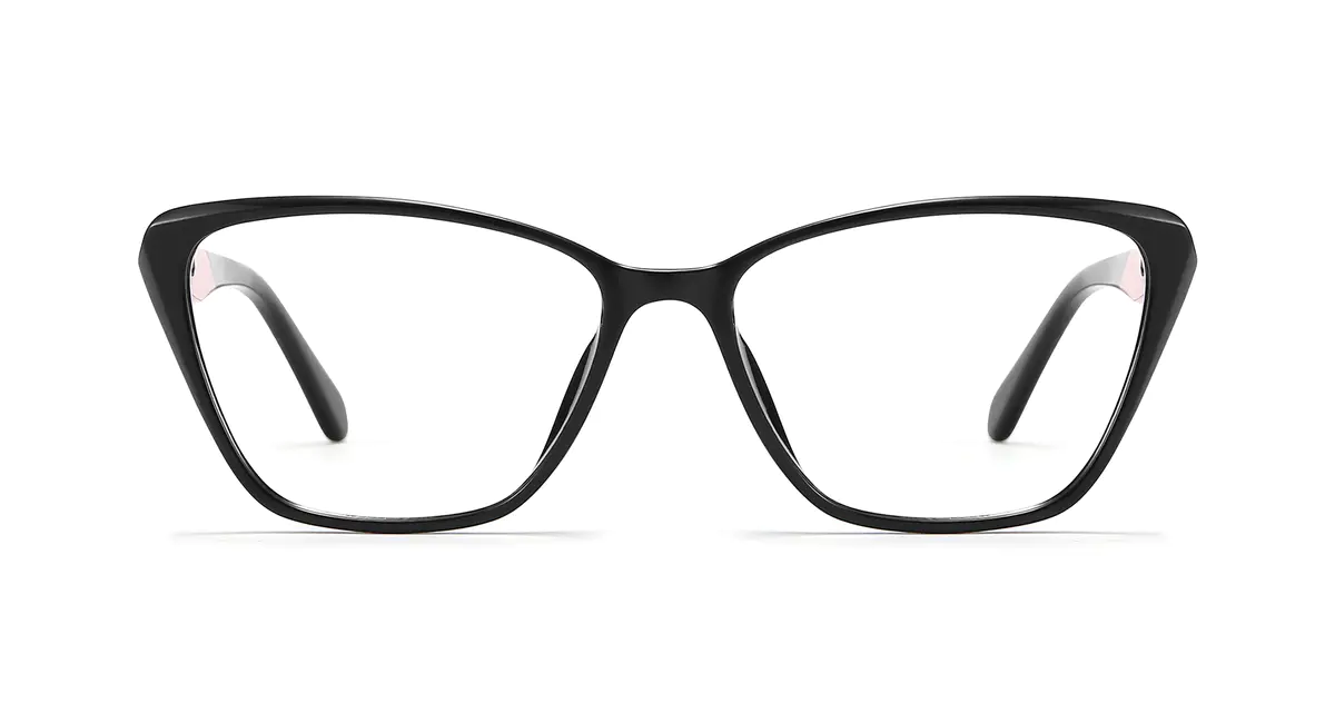 Cat-eye Black/Pink Eyeglasses