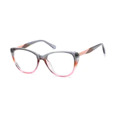Cat-eye Gradient Pink/Gray Eyeglasses
