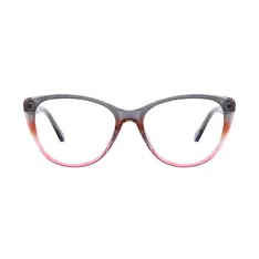 Cat-eye Gradient Pink/Gray Eyeglasses