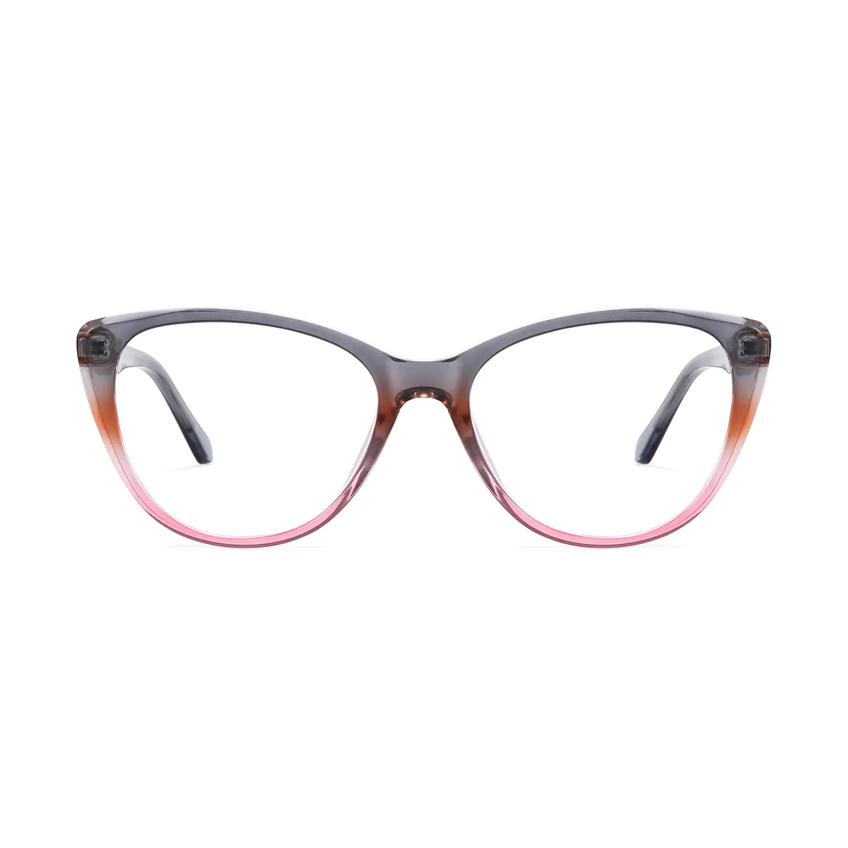 Cat-eye Gradient Pink/Gray Eyeglasses