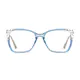 Cat-eye Transparent Blue Glasses
