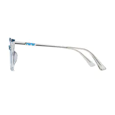 Cat-eye Transparent Blue Glasses