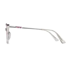 Cat-eye Transparent Purple Glasses
