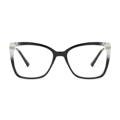 Cat-eye Gradient Black Glasses
