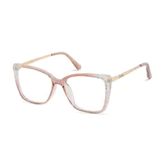 Cat-eye Transparent Orange Glasses