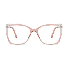 Cat-eye Transparent Orange Glasses