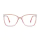 Cat-eye Transparent Orange Glasses