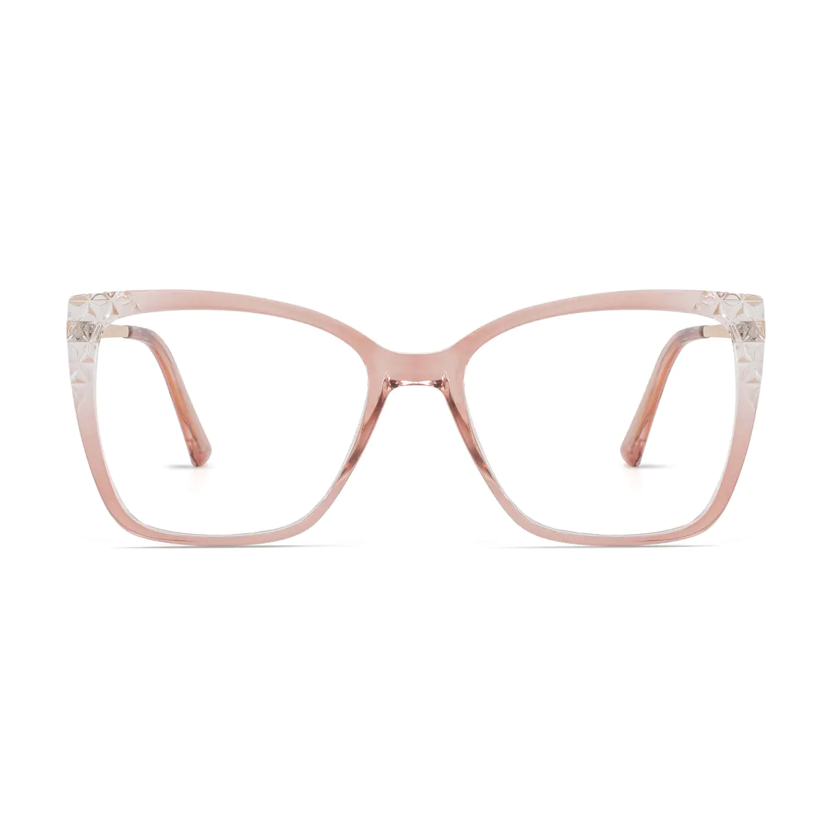 Cat-eye Transparent Orange Glasses