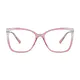 Cat-eye Transparent Purple Glasses
