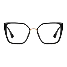 Square Black/Gold Glasses