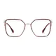 Square Wine/Rose Gold Glasses