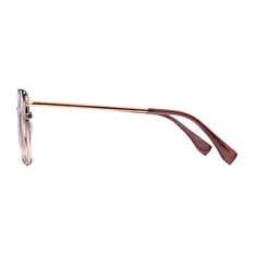 Square Wine/Rose Gold Glasses