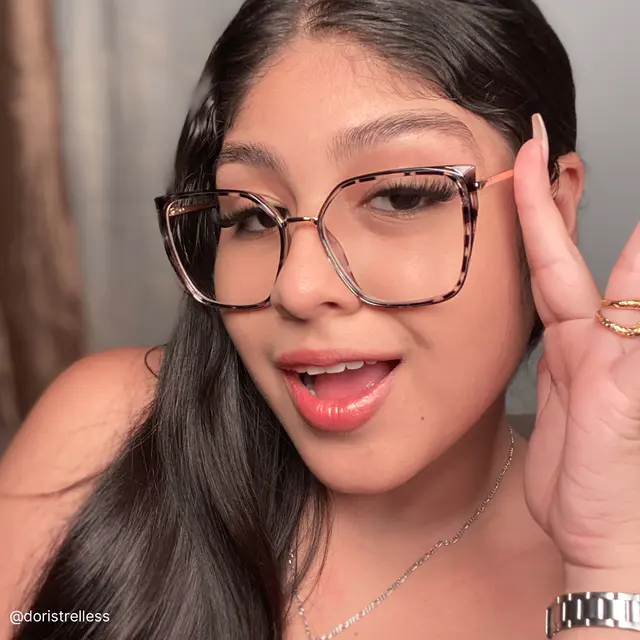 Square Ivory Tortoiseshell/Gold Glasses