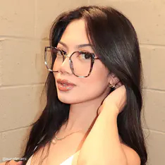 Square Ivory Tortoiseshell/Gold Glasses