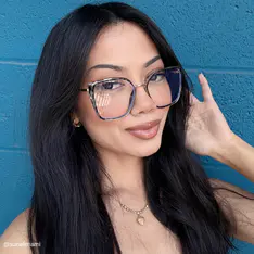 Square Ivory Tortoiseshell/Gold Glasses
