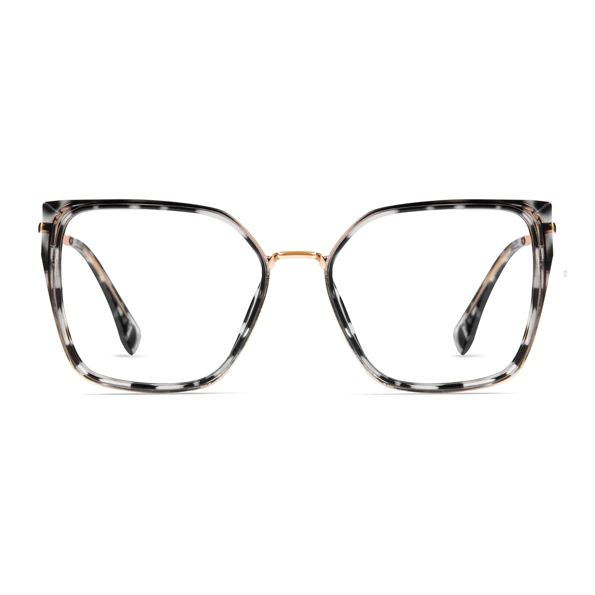 Square Ivory Tortoiseshell/Gold Glasses