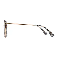 Square Ivory Tortoiseshell/Gold Glasses