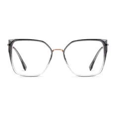 Square Gradient Gray/Gold Glasses