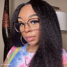 Square Gradient Pink/Gold Glasses