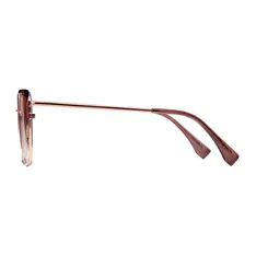 Square Gradient Pink/Gold Glasses