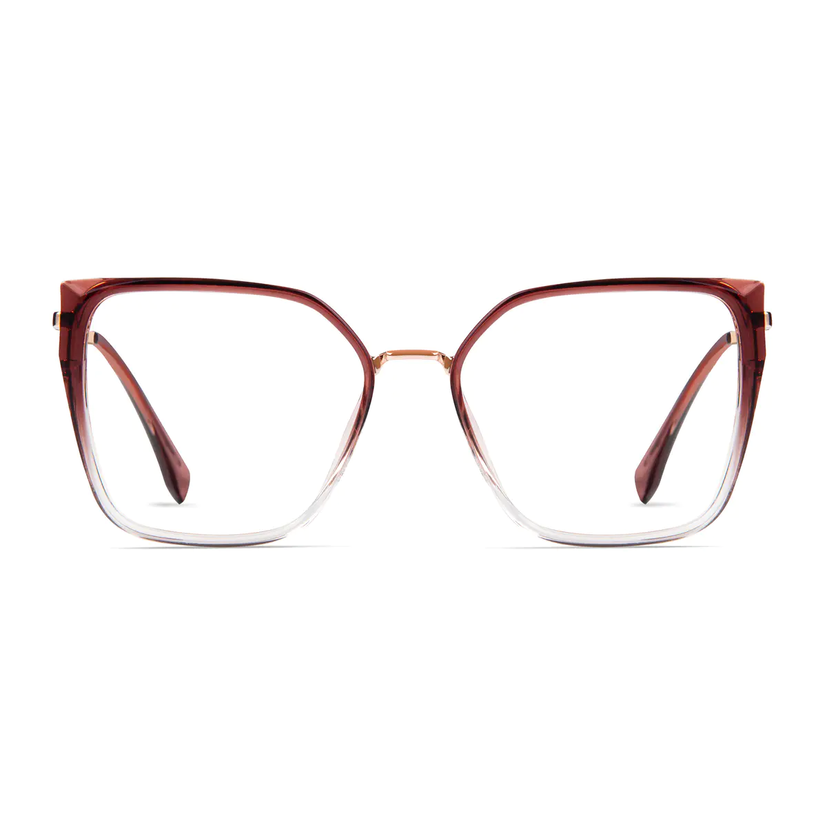 Square Gradient Pink/Gold Glasses