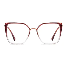 Square Gradient Pink/Gold Glasses