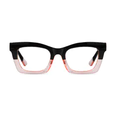 Cat-eye Black/Pink Eyeglasses