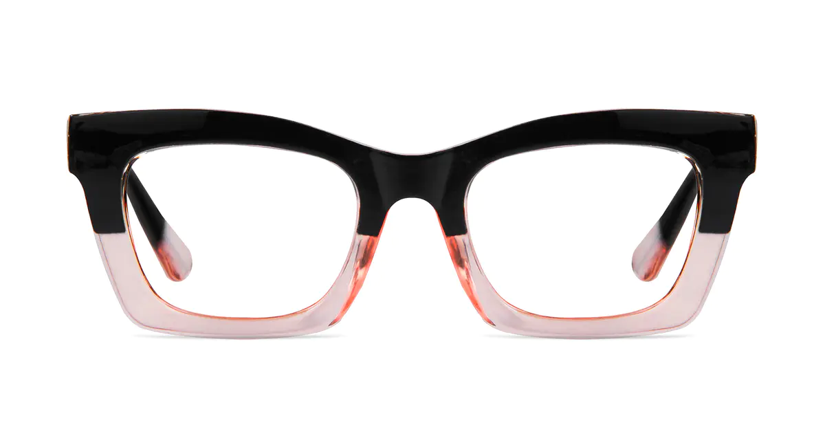 Cat-eye Black/Pink Eyeglasses