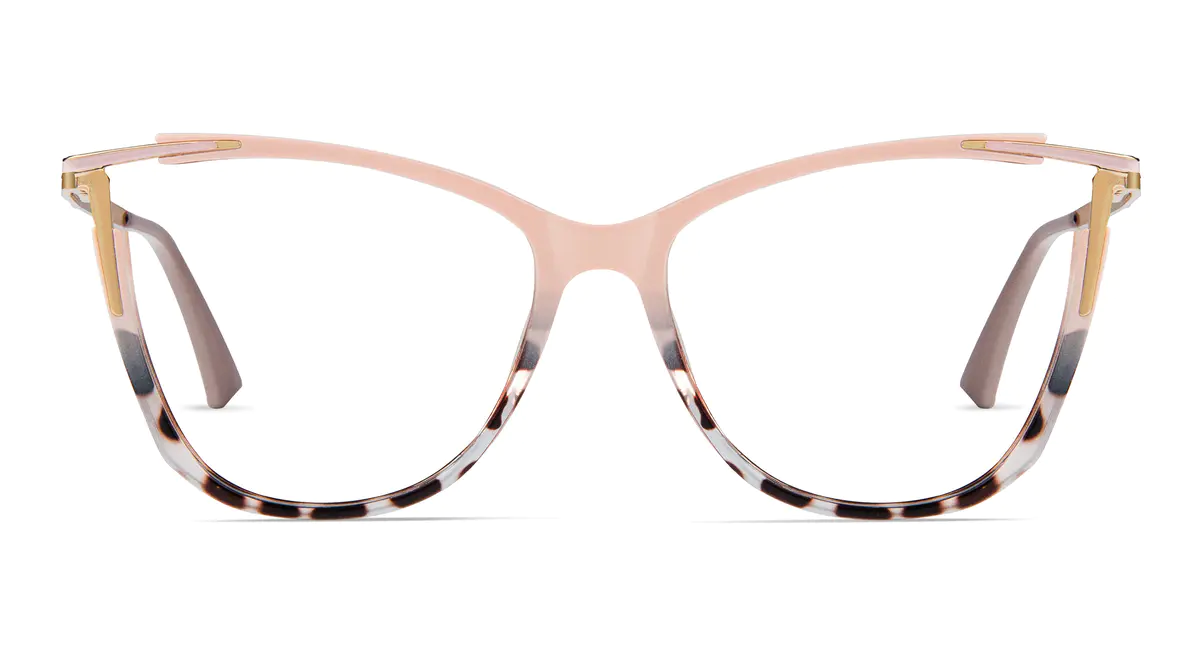 Cat-eye Pink/Tortoiseshell Eyeglasses