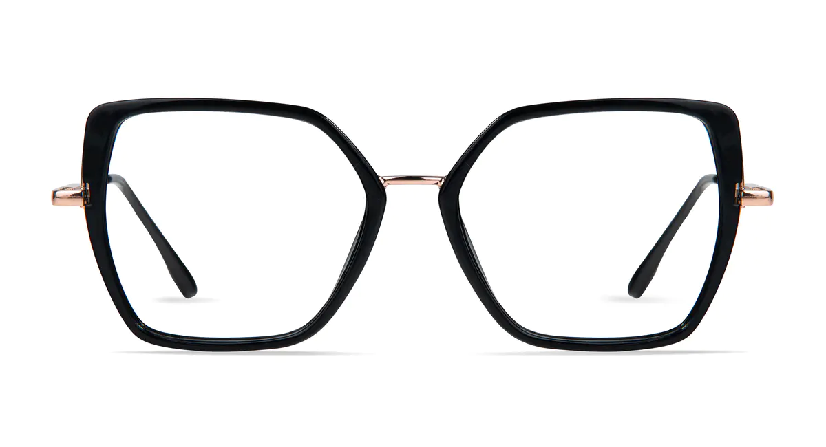 Square Black Eyeglasses