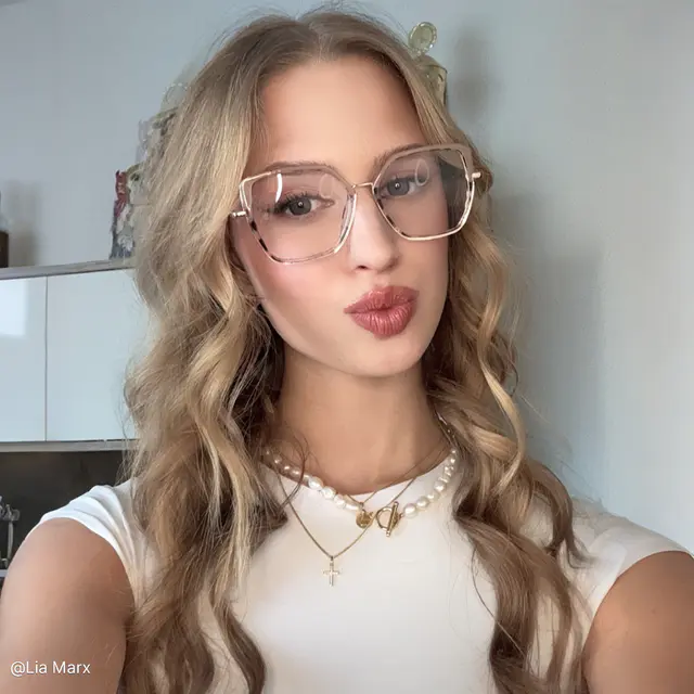 Square Pink/Tortoiseshell Eyeglasses